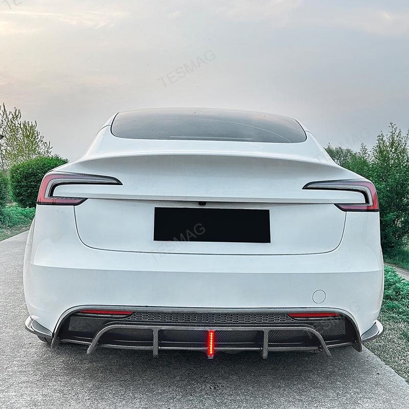 Tesla Model 3 Highland ABS Rear Bumper Diffuser with Brake Light