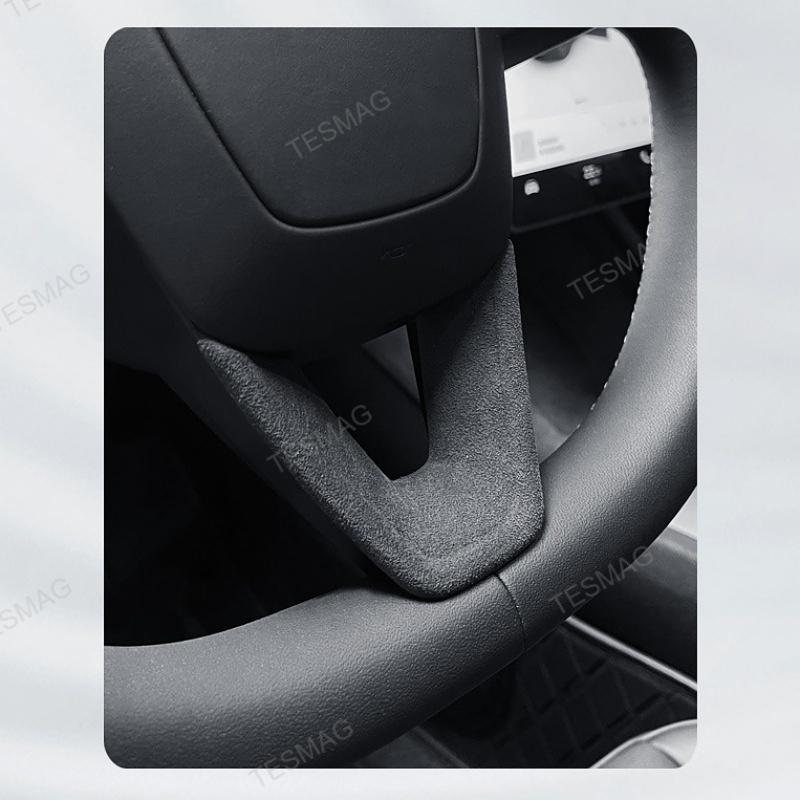 Tesla Model 3 Highland Alcantara Steering Wheel U-Shaped Panel Patch