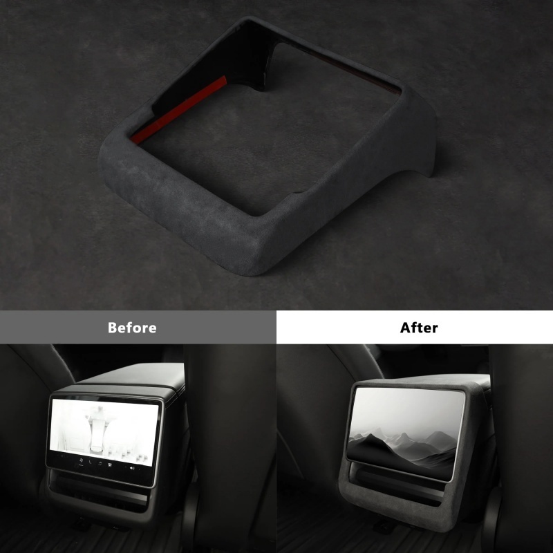 Tesla Model 3 Highland Alcantara rear display frame