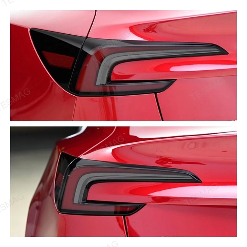 Tesla Model 3 Highland Black TPU Headlight & Tail Light Protection Film