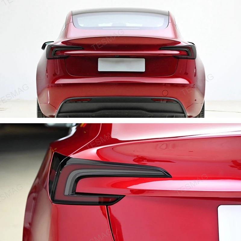 Tesla Model 3 Highland Black TPU Headlight & Tail Light Protection Film