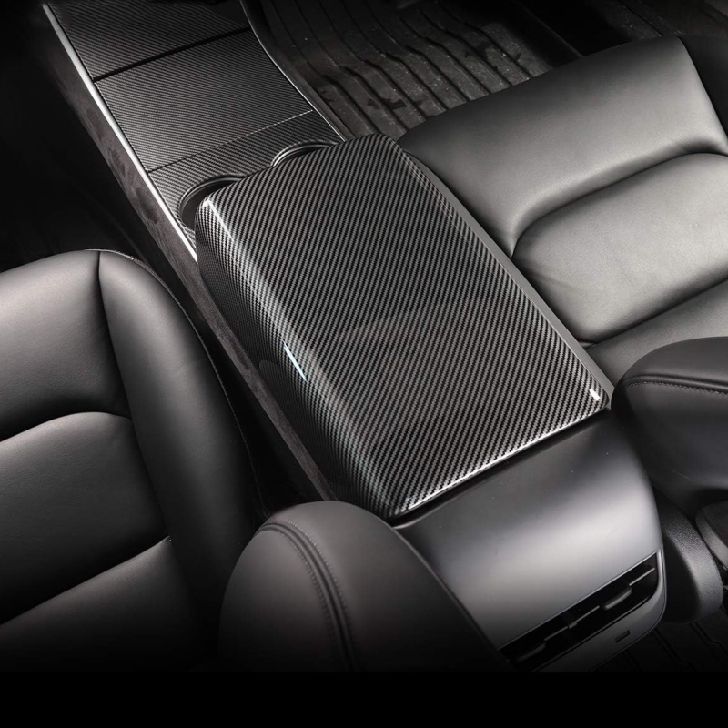 Tesla Model 3 Highland Carbon Fiber Armrest Cover