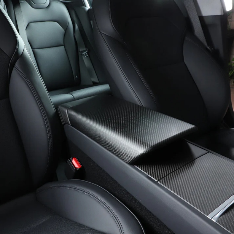 Tesla Model 3 Highland Carbon Fiber Armrest Cover