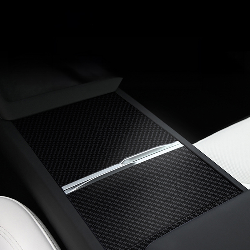 Tesla Model 3 Highland True Carbon Fiber Center Panel Patch Three-piece set