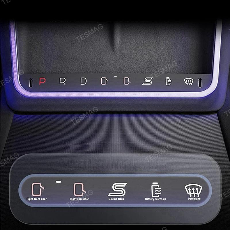 Tesla Model 3 Highland Wireless Smart Button Charging Plate with Ambient Light