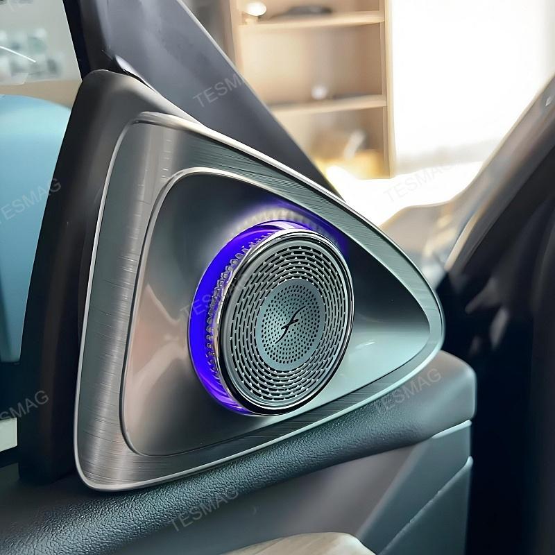 Tesla Model 3/Y/3Highland 4D Rotating Tweeter with LED Ambient Lighting