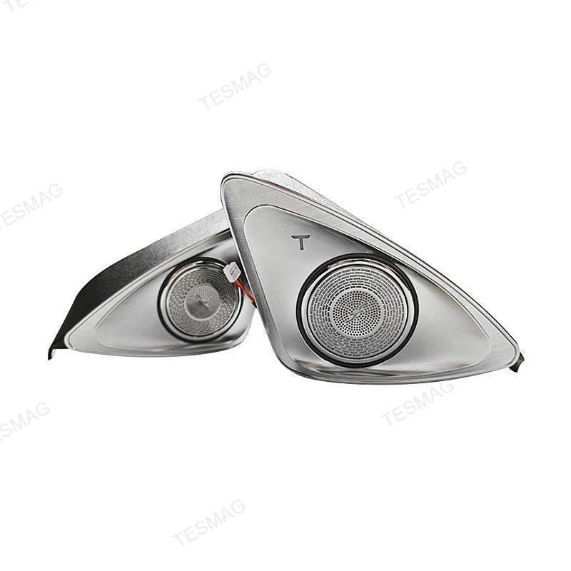 Tesla Model 3/Y/3Highland 4D Rotating Tweeter with LED Ambient Lighting