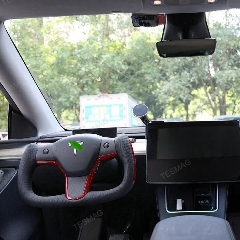 Tesla Model 3/Y Yoke Style Steering Wheel With Red Sport Style