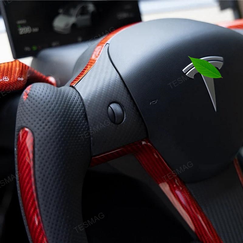 Tesla Model 3/Y Yoke Style Steering Wheel With Red Sport Style