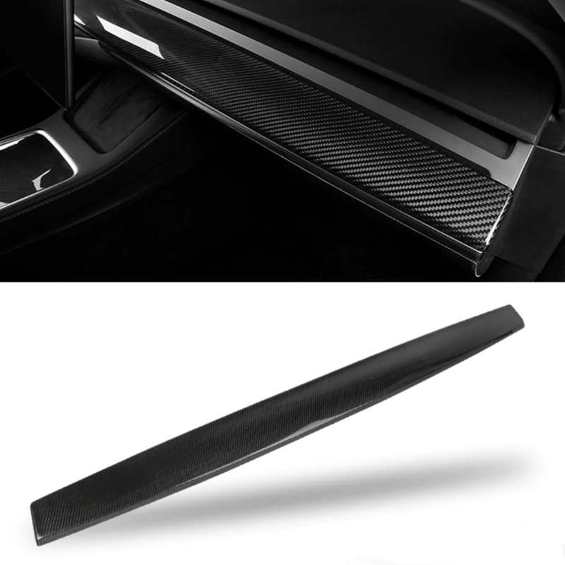 Tesla Model 3/Y Carbon Fiber Dash Cover - Real Molded Carbon Fiber