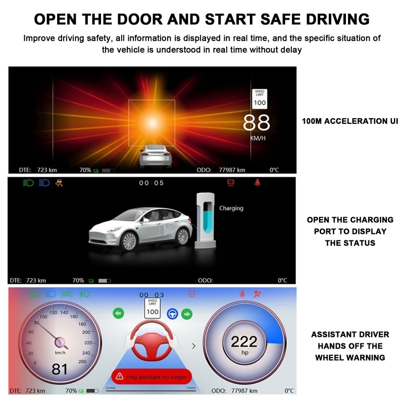 Tesla Model 3/Y 6.2'' LCD Dashboard Screen