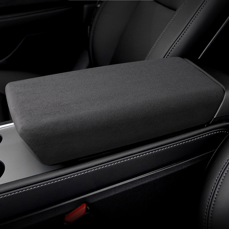 Tesla Model 3/Y Suede Armrest Box Cover