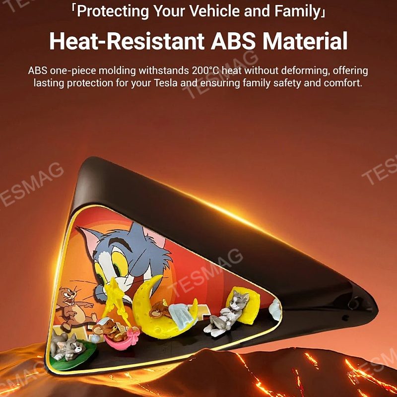 Tesla Model 3/Y Triangle Window Ambient Lighting Tom and Jerry