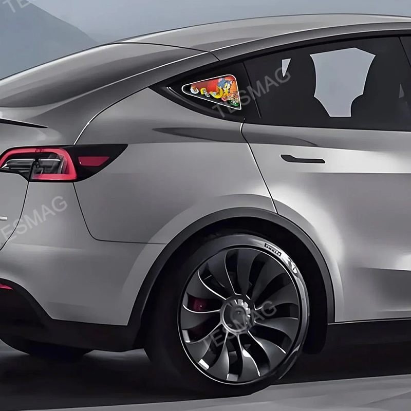 Tesla Model 3/Y Triangle Window Ambient Lighting Tom and Jerry
