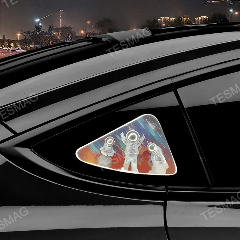Tesla Model 3/Y/3 Highland Astronaut Ambient Light Triangle Window
