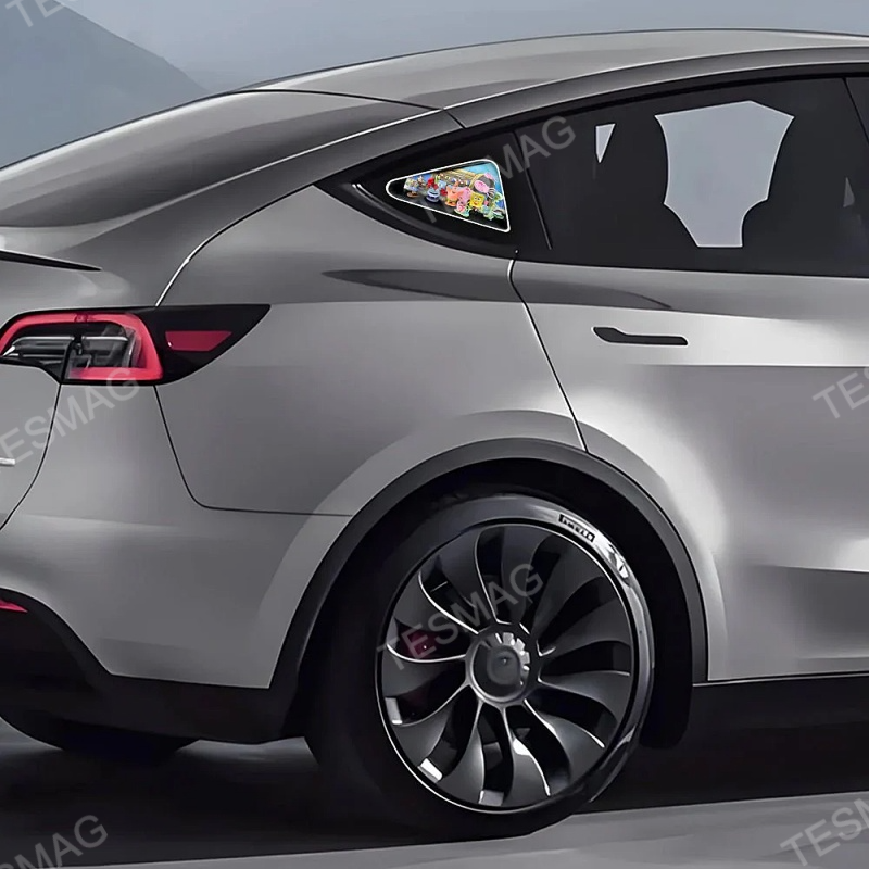 Tesla Model 3/Y/3 Highland Triangle Window Ambient Light‐SpongeBob SquarePants