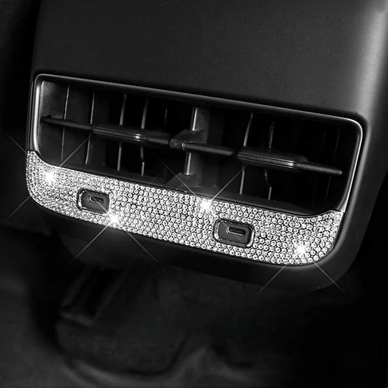 Tesla Model 3/Y Rear Air Condition Vent Diamond Patch（2017-2023）
