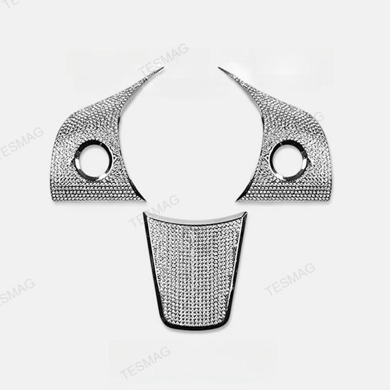 Tesla Model 3/Y Steering Wheel Button Diamond Patch