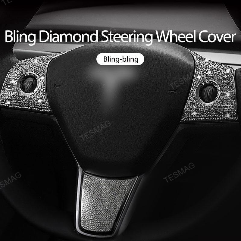 Tesla Model 3/Y Steering Wheel Button Diamond Patch
