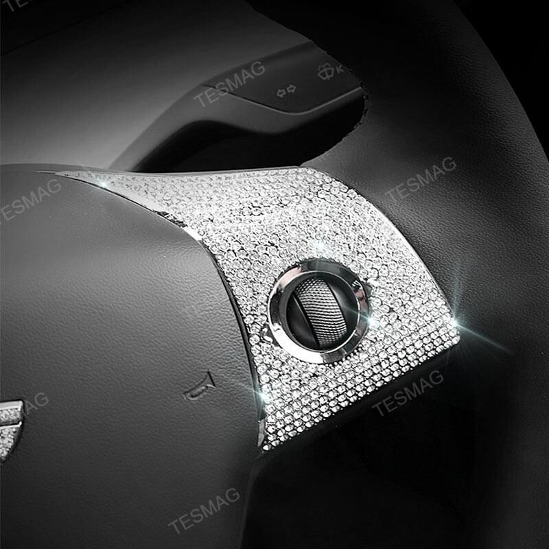 Tesla Model 3/Y Steering Wheel Button Diamond Patch