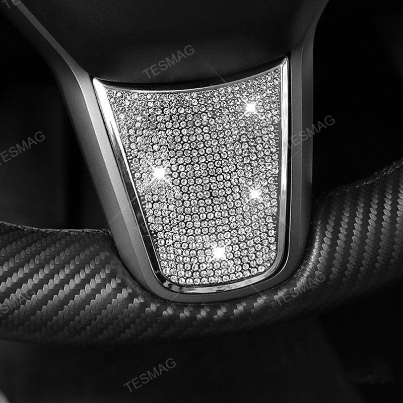 Tesla Model 3/Y Steering Wheel Button Diamond Patch