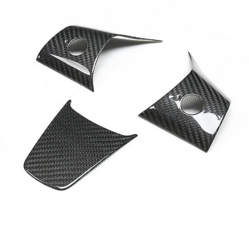 True Carbon Fiber Steering Wheel Patch for Tesla Model 3/Y