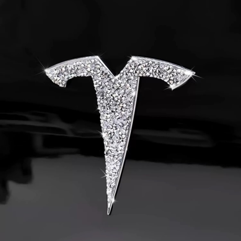 Tesla Model 3/Y diamond-encrusted badge patch
