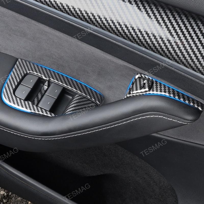 Tesla Model 3/Y/Highland Window Lift Switch Button Cover Trim Sticker