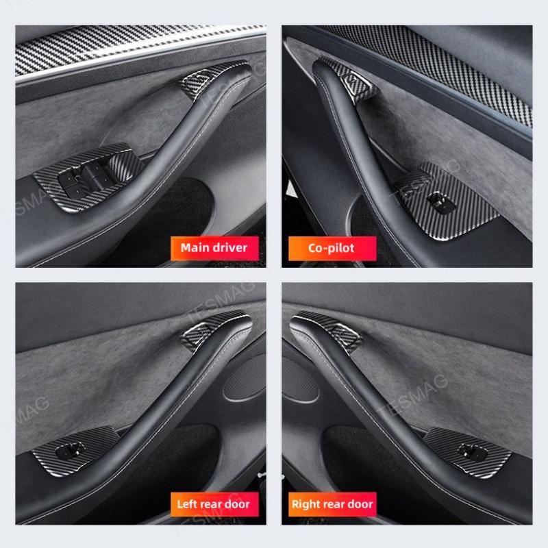 Tesla Model 3/Y/Highland Window Lift Switch Button Cover Trim Sticker