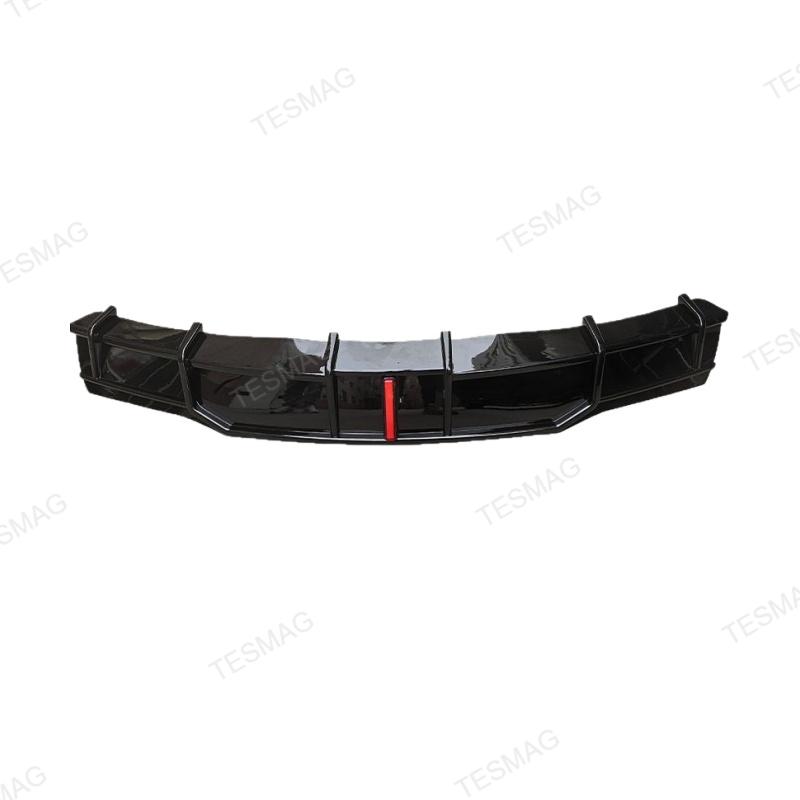 Tesla Model X (2021-2025) Refresh Rear Diffuser with LED Brake Light - Aggressive Sport Style