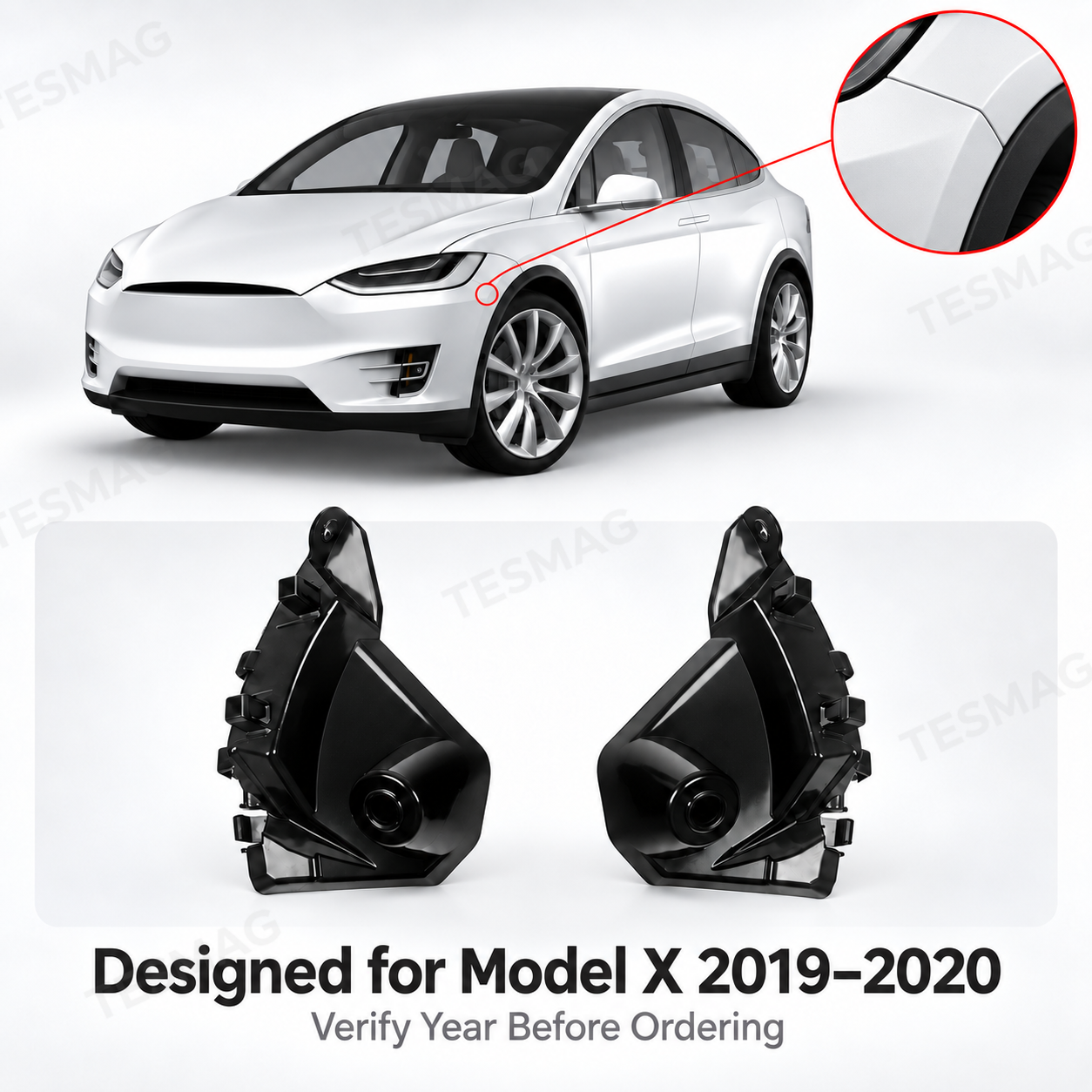 Front Bumper Fender Bracket for Tesla Model X 2019–2020 | OE 1095793-00-B / 1095794-00-B