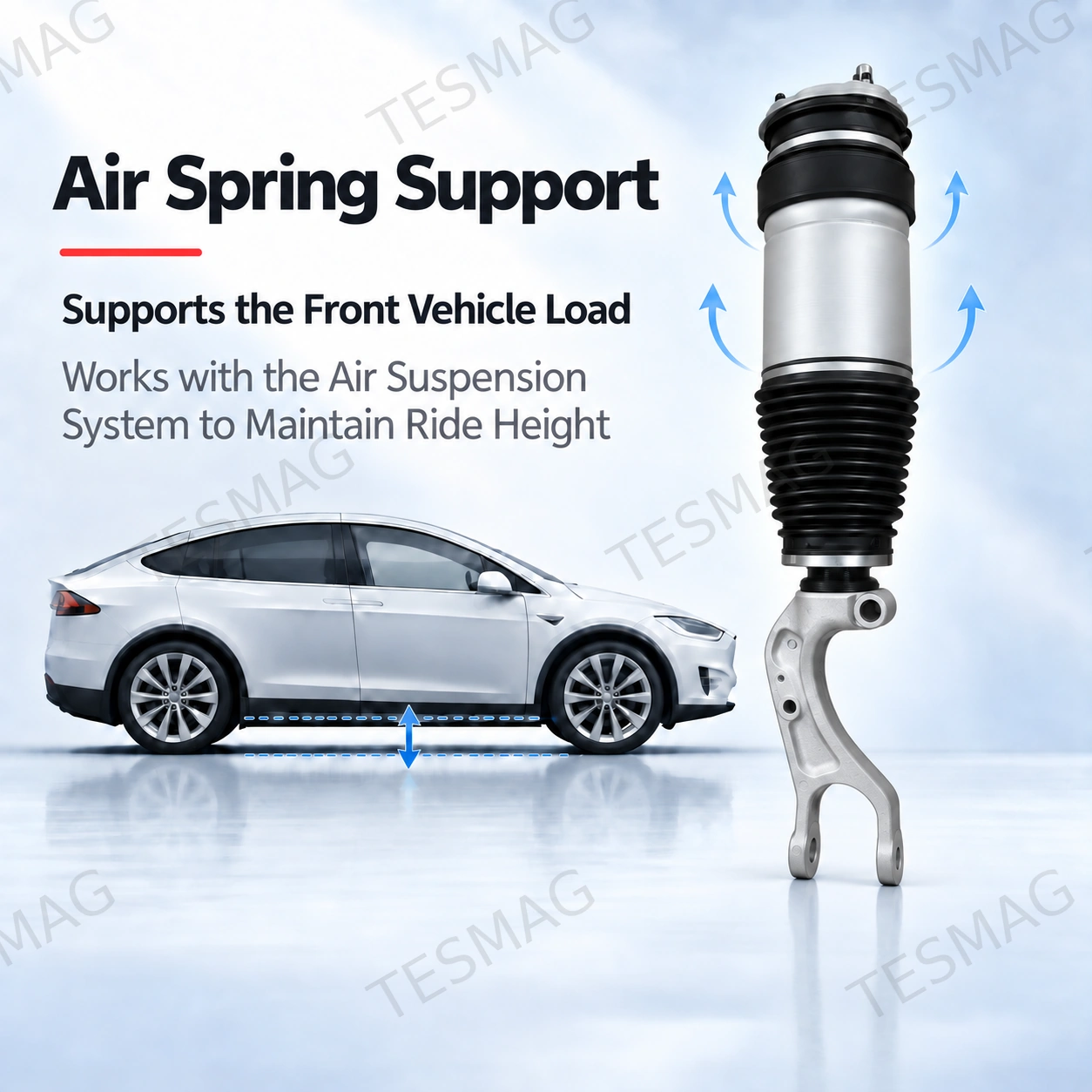 Front Air Suspension Strut Assembly for Tesla Model X 2017–2019 | 1027361-00-G