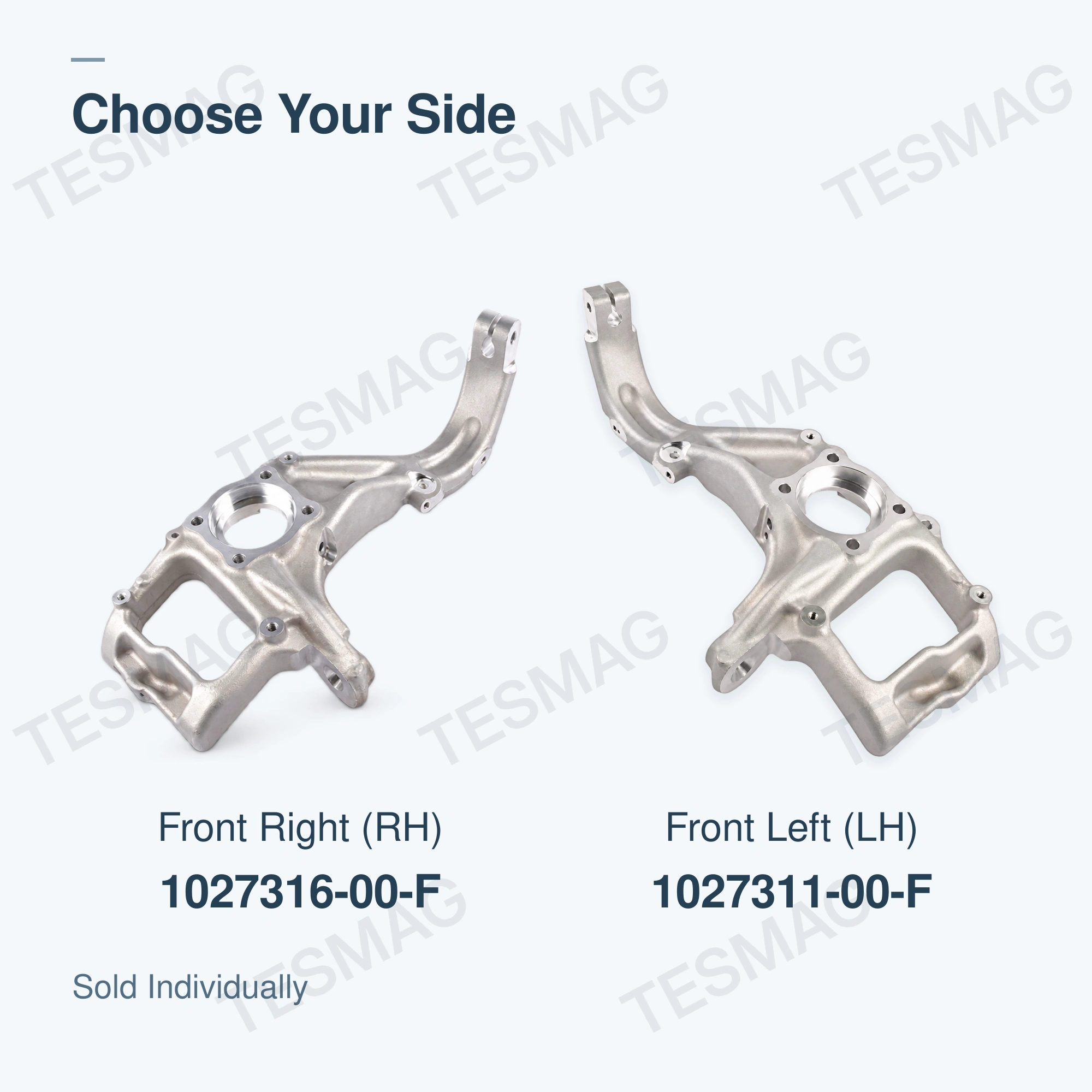 Front Steering Knuckle for Tesla Model X 2016-2020 1027311-00-F / 1027316-00-F