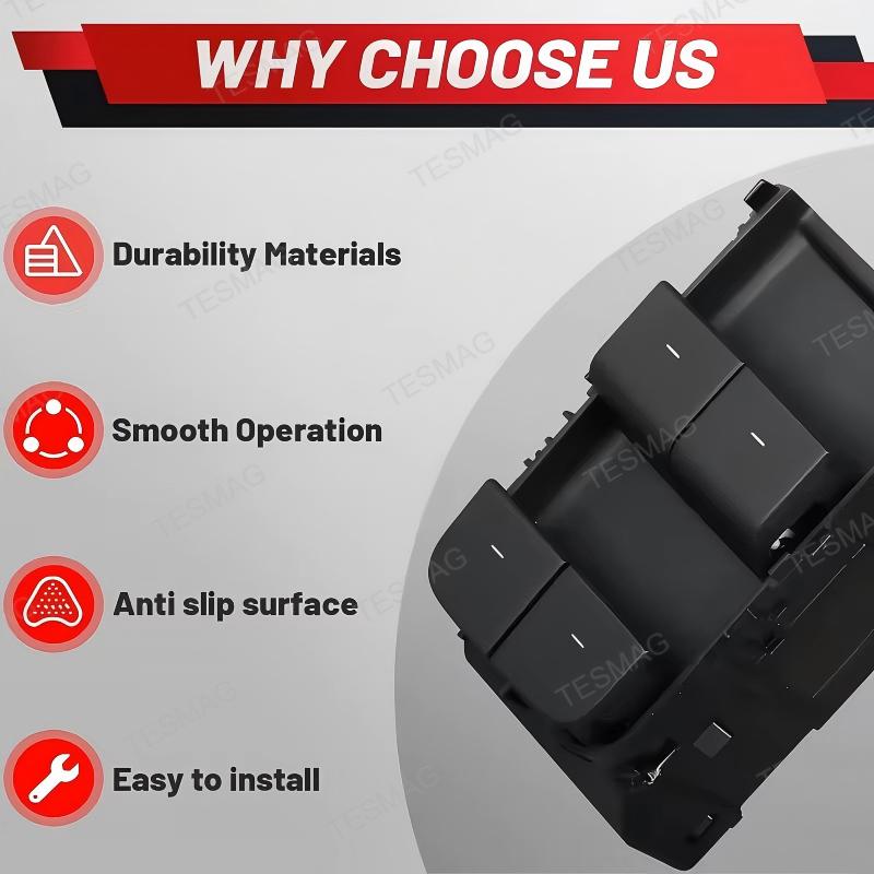 Tesla Model Y Front Left Master Window Switch Replacement  1081037-02-F