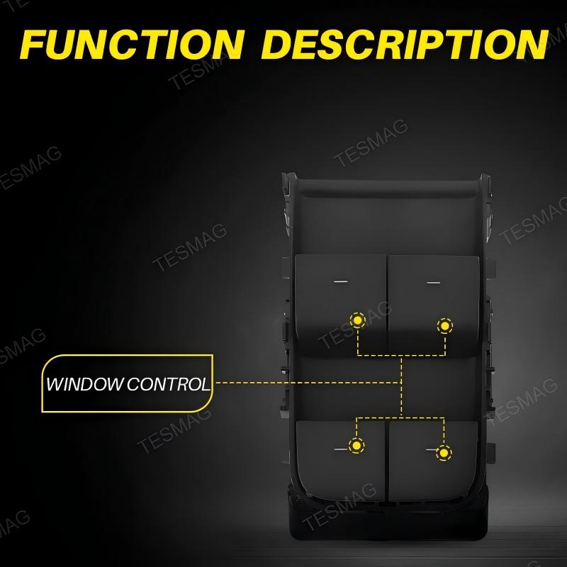 Tesla Model Y Front Left Master Window Switch Replacement  1081037-02-F