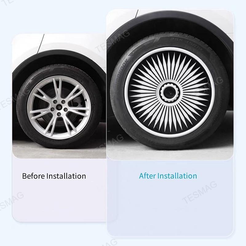 Tesla Model Y Full Wrap 19" Hubcap Wheel Protectors