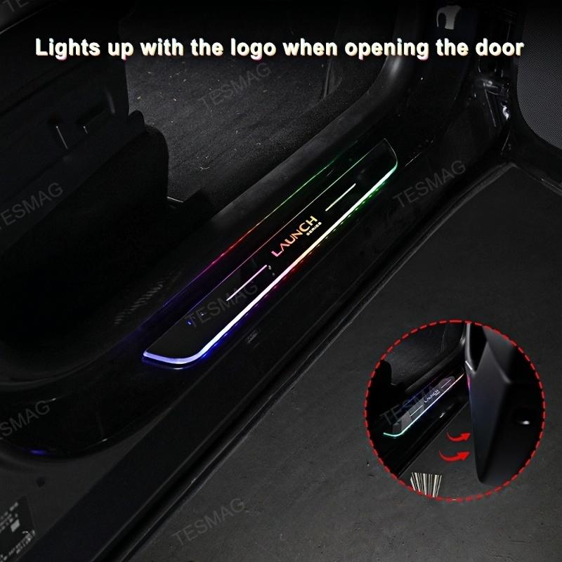 Tesla Model Y Juniper LED illuminated door sill strip