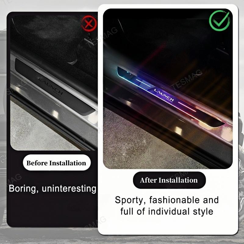 Tesla Model Y Juniper LED illuminated door sill strip