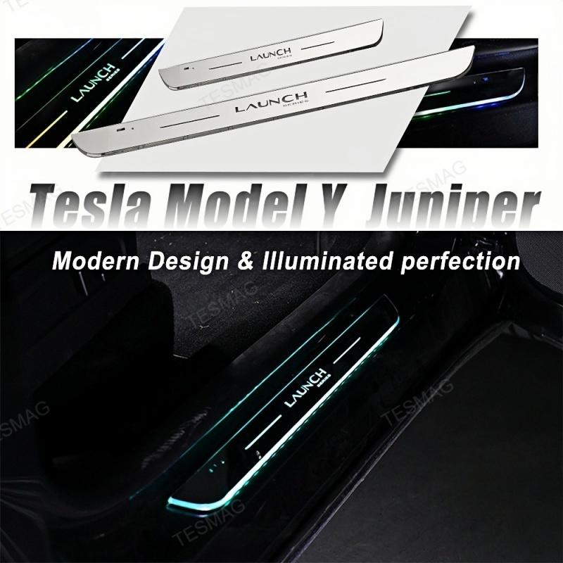 Tesla Model Y Juniper LED illuminated door sill strip