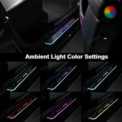 Tesla Model Y Juniper LED illuminated door sill strip