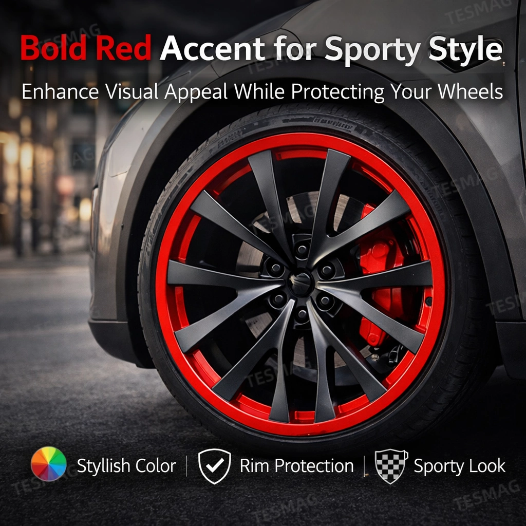 Tesla Model Y Juniper Performance 21″ Wheel Rim Protectors – Curb Rash Protection 4PCS