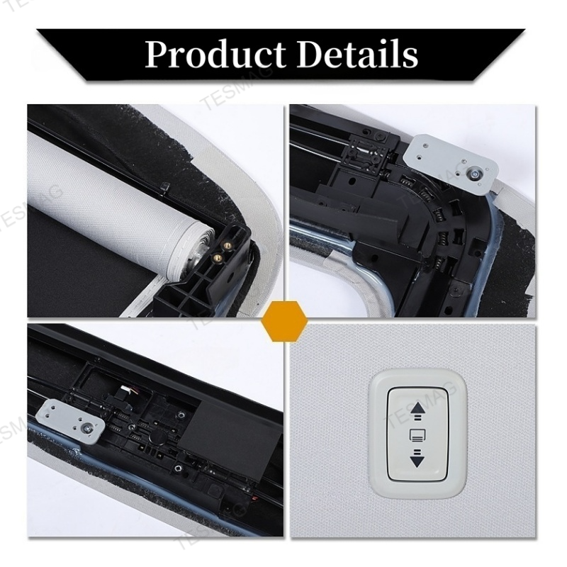 Tesla Model Y Juniper Roof Power Sunshade with Sunroof Visor and Ambient Lighting