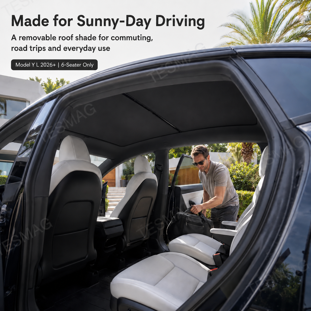 Tesla Model YL 2026+ 6-Seater Glass Roof Sunshade 