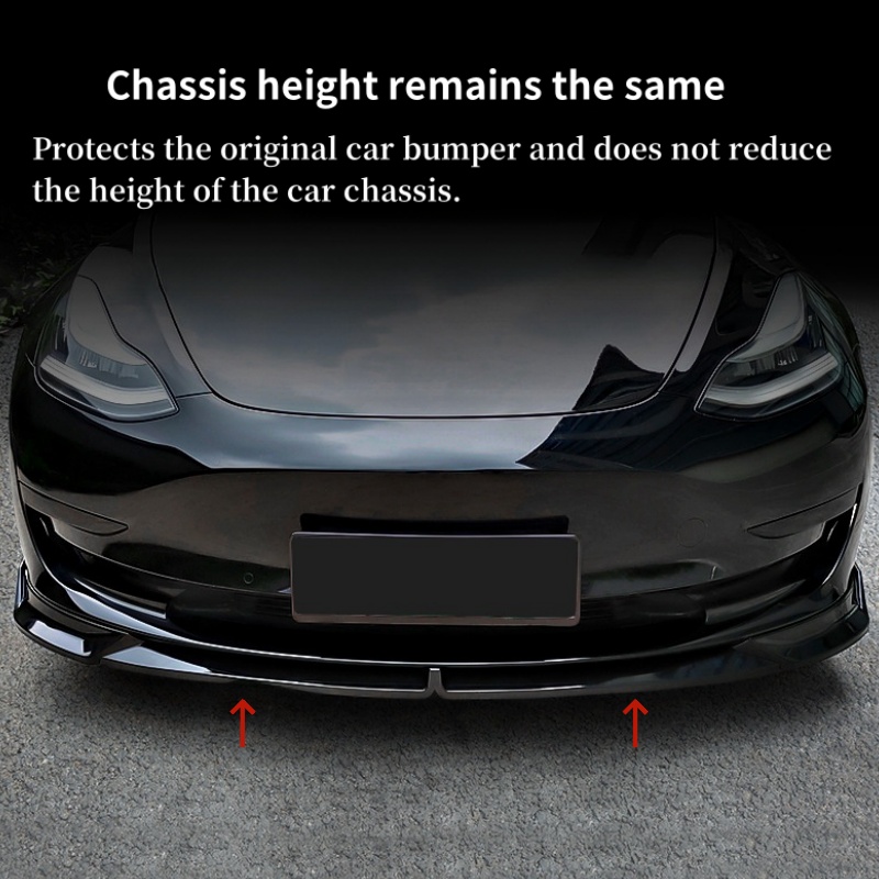 Tesla Model Y Sport Style Front Bumper Lip Kit