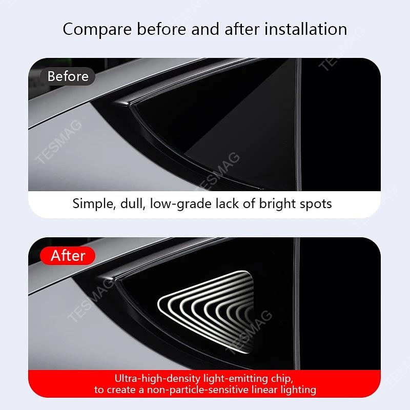 Tesla Model Y Triangle Window Ambient Lighting (2 PCS)