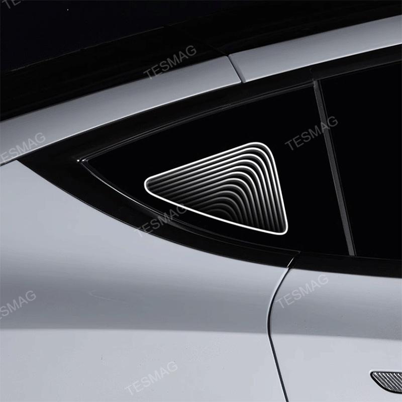 Tesla Model 3/Y/ Model 3 Highland Triangle Window Ambient Lighting (2 ...