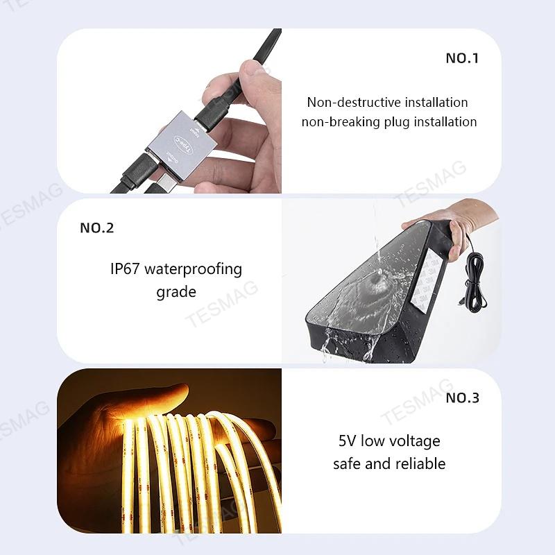 Tesla Model Y Triangle Window Ambient Lighting (2 PCS)