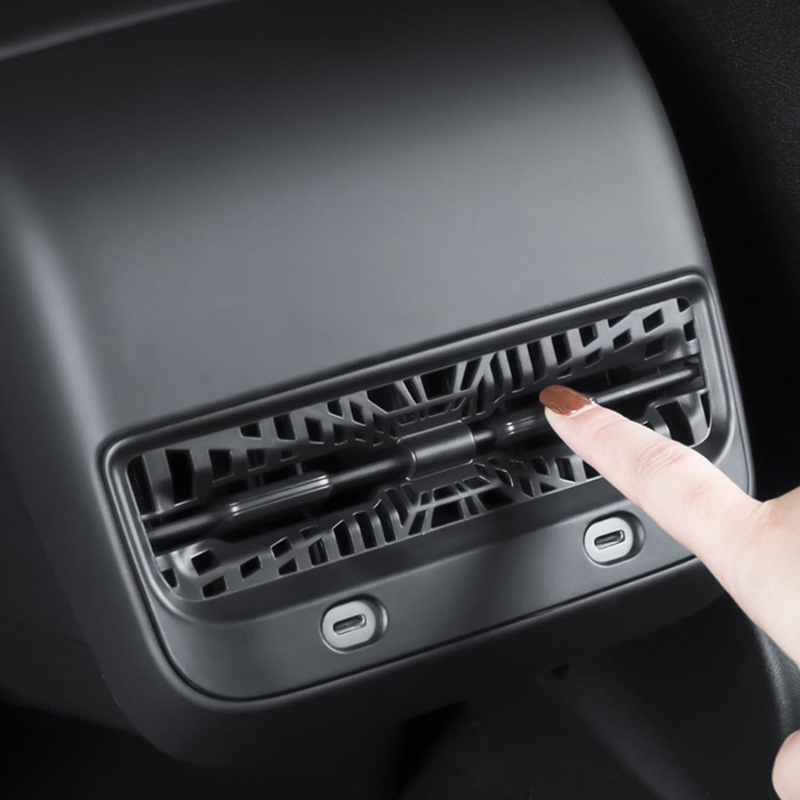 Tesla Model Y/3 Highland Rear Seat Vent Cover Frame and Under Seat Outlet Cover