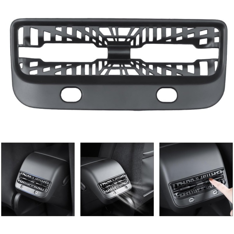 Tesla Model Y/3 Highland Rear Seat Vent Cover Frame and Under Seat Outlet Cover