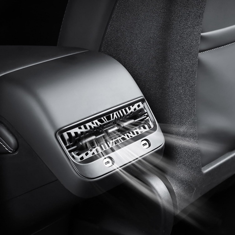Tesla Model Y/3 Highland Rear Seat Vent Cover Frame and Under Seat Outlet Cover